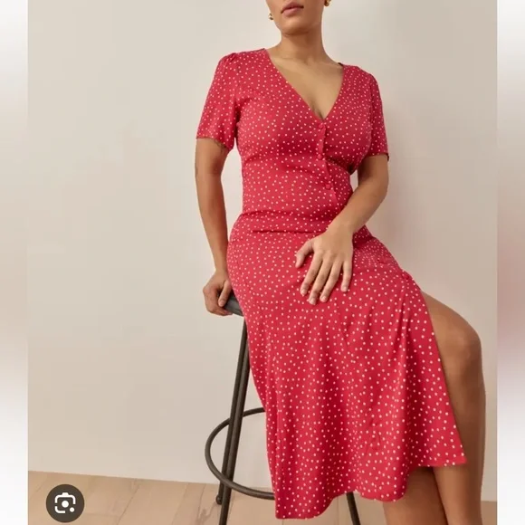 Reformation Locklin Dress in Ditty - Picture 2 of 6